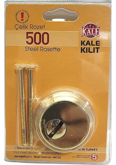 Kale 500 Sarı Çelik Kapı Rozeti