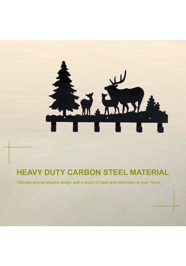 Novahub 6 Kancalı Duvar Askısı - Karbon Çelik - 10 Kg Yükseklik - Pratik Banyo Mutfak Askılık Diğer