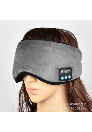 Lemestar Gri Bluetooth 5.0 Akıllı Uyku Maskeyi - Koyu Işık Engelleyici, Telefon Çevirisi, Kablosuz Müzik Dinleme, Ev Kullanıma Ideal