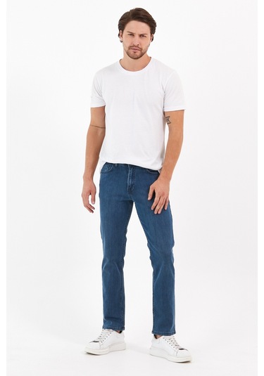 Digital Jeans Normal Kesim Fermuarlı Geniş Paça Yüksek B Açık Yeşil Açık Gri