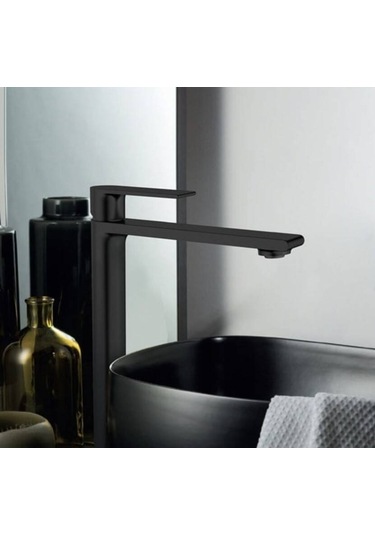 Fontana - Yüksek Tip Lavabo Bataryası Siyah Outlet - Fm-2325- Diğer