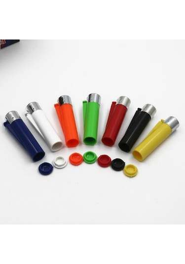 Sones Mini Çakmak Stili Saklama Hap Kutusu Taşınabilir İlaç Kutusu Hap Saklama Tankı Kılıfı, Rastgele Renk Teslimatı