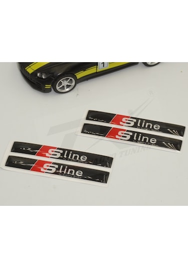 Audi S Line Logo 3M 3D Damla Silikon Torpido Bagaj Çamurluk Logo
