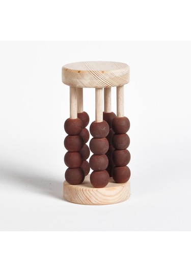 Montessori Ahşap Silindir Abaküs:zeka Ve Renk Geliştirici Oyuncak