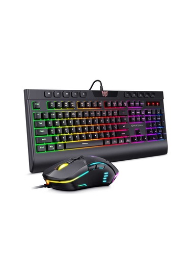 Kilifone - Oyuncu Klavye Mouse Seti Onikuma G21 Rgb Oyuncu Klavye Mouse Seti - Siyah - T17096
