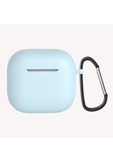 Mobilteam Air-pods 4 Standart Silikon Kılıf-mavi Açık Mavi Açık