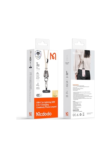Mcdodo CA-6821 36 W Type-C Çapraz Boyun Askılı 1.2 M Kablo