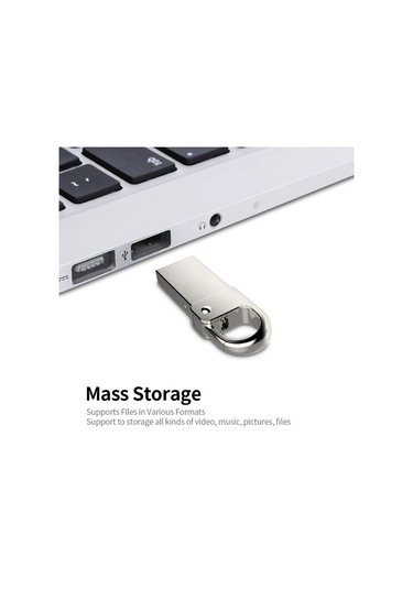 Usb2.0 Usb Flash Disk Mükemmel Uyumluluk Çok Fonksiyonlu Koruma Su Geçirmez Kompakt Ve Taşıması Kolay Metal Tasarım 128gb