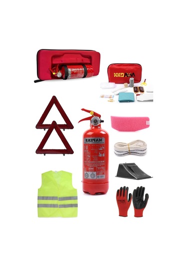 Eva Trafik Ve İlk Yardım Seti Ekonomik - Tüvtürk Uyumlu Eva Trafik Seti Tüp 4 Yıl Garantili
