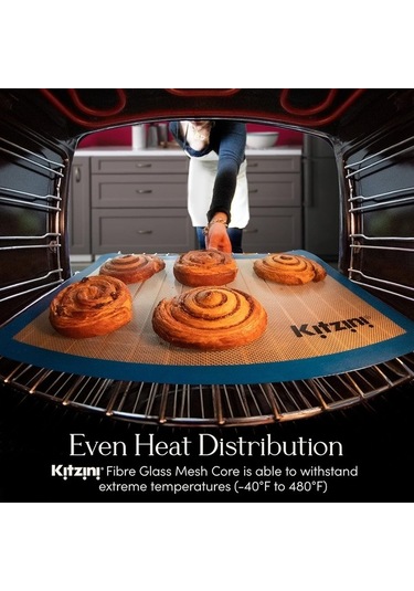 Maoyaya Silikon Pişirme Mat Seti - 2 Yarım + 1 Çeyrek Yaprak, Yapışmaz, Bpa Free, Profesyonel Fırın Tepsisi Diğer