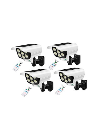 4 Adet Kamera Led Güneş Enerjili Hareket Sensörlü Solar Aydınlatm