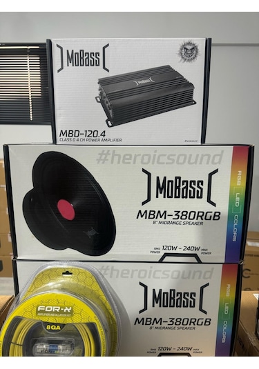Mobass Mbm-380rgb 20cm Midrange Ses Sistemi