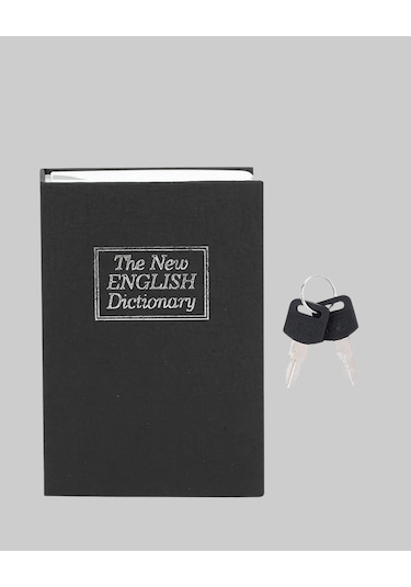 Gizli Kitap Kasa - Metal Gövdeli, Anahtarlı