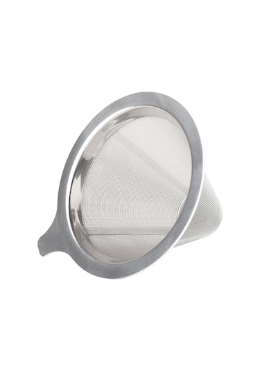 Hfambition Fino Paslanmaz Çelik Kahve Filtresi, 4 Fincan Kapasiteli, Yeniden Kullanılabilir, Kolay Temizlenir Diğer