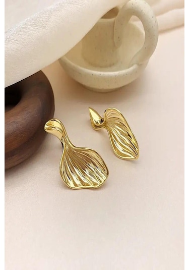 Demokan Kadın Küpe Büküm Detay Küpe 001