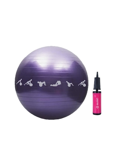 Busso Igm 65 CM Resimli Pilates Topu Mor