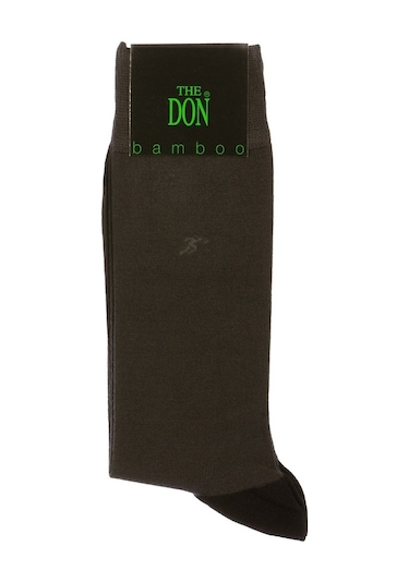 The Don Gri-Siyah Renk Erkek Bambu Çorap