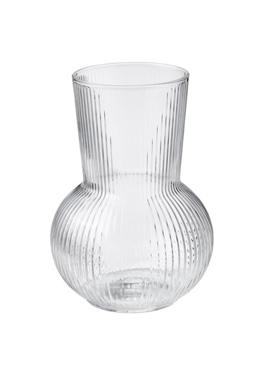 Padrag Cam Vazo - 17 Cm Siyah