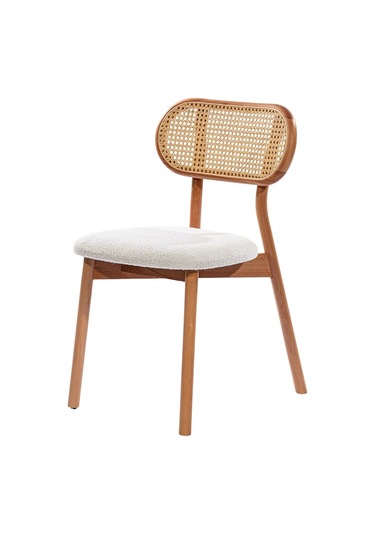 Bergen İskandinav Natural Ahşap Masa Sandalye Takımı 100x100 Natural