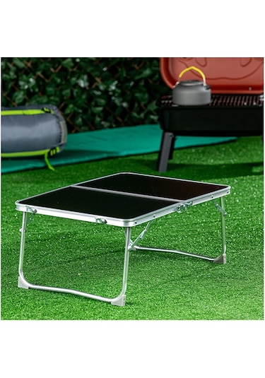 Çok Amaçlı Katlanır Kamp Masası Siyah