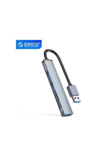 Orico 3 Portlu USB 3.0 Çoklayıcı TF Micro SD Kart Okuyucu Hub Alüminyum