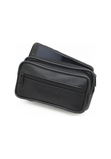 PENTA POLO HAKİKİ DERİ ÇİFT GÖZLÜ BÜYÜK BEL KEMER ÇANTASI