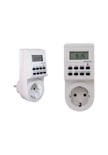 Dijital Zaman Saati Dijital Zaman Ayarlı Priz N11.67