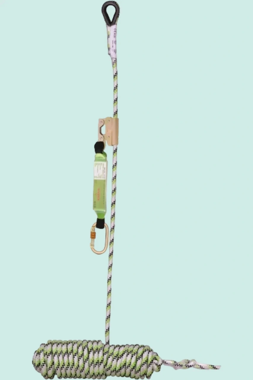 İş Güvenliği Halat Sistemi 20m Polyester Statik Halatlı Düşüş Tutucu 2003 En 353 Karam