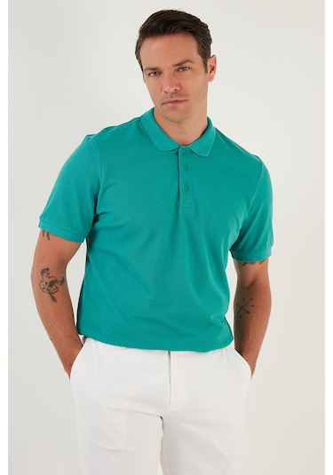 Buratti Pamuklu Regular Fit Düğmeli Polo Yaka 5'Li Paket Erkek T Shirt 5902127S5 Vişne-Haki-Benetton-Elma Yeşil-Vizon