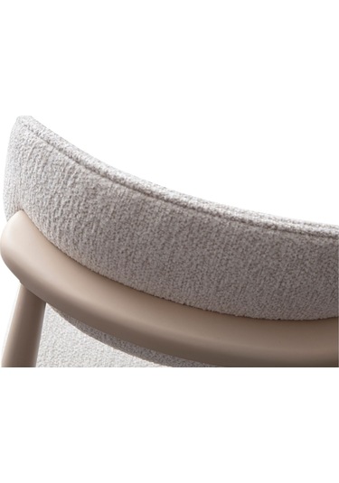 Polo Ahşap Bohem Sandalye Beyaz - Krem