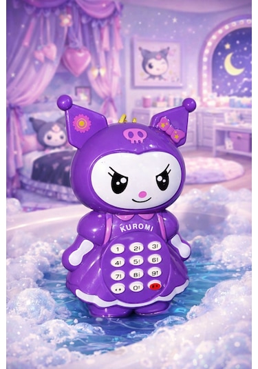 Kuromi Müzikli Oyuncak Telefon Mor