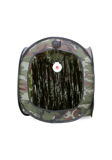Vkemall Hızlı Kurulabilir Gürültü Azaltıcı Taşınabilir Atış Egzersizi Çadırı - İç/ Dış Mekan Kullanıma Uygun, Çift Ağlı, Dayanıklı Poliester Kamuflaj