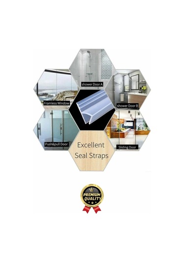 Çok Amaçlı Su Soğuk Geçirmez Kapı Pencere Cam Duşakabin Yalıtım Silikon Kenar Koruyucu 1.2 Cm X 1 Mt Diğer