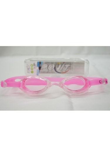 Povit Çocuk Yüzücü Deniz Gözlüğü Anti Fog Buğulanma Yapmaz 2540 Siyah Beyaz