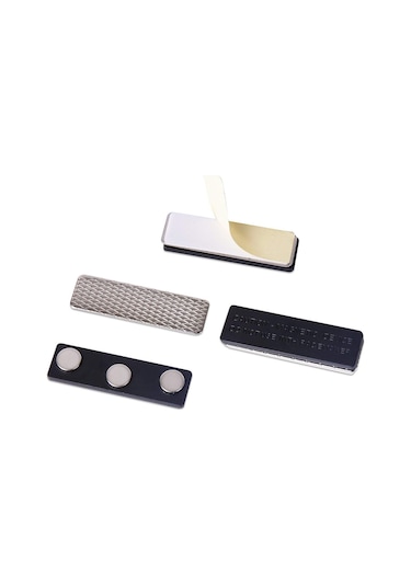 Mıknatıslı Yakalık Isimlik - 3 Mıknatıslı Manyetik Rozet Tutucu