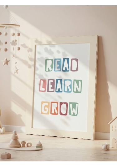 Read Learn Grow Dijital Baskı Poster V5 Çerçevesiz