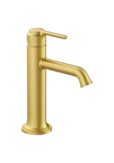 Vitra A4288025 Origin Classic Üstten Kumandalı Lavabo Bataryası Fırçalı Altın