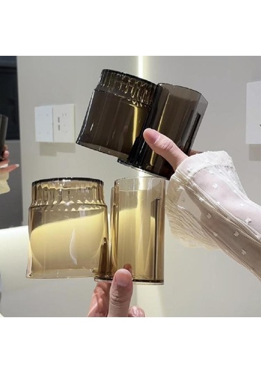 Suntek Diş Fırçası Ve Macunu Tutucu Bardak Modern Kahverengi Diğer