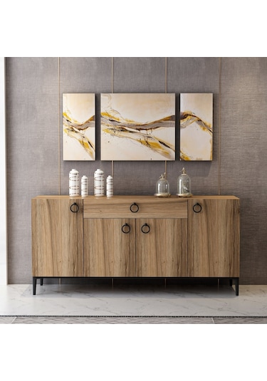 Minar Moon Modern Konsol 160 Cm - Dore Ceviz