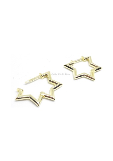 YILDIZ GÜMÜŞ HALKA KÜPE