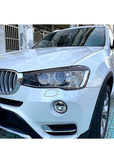 Lemestar Bmw X3 F25 X4 F26 2014-2017 Için Abs Karbon Fiber Desenli Far Kaşağı, Araç Görünümünü Zenginleştirir Ve Korumak İçin