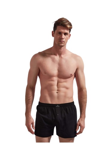 Josejuan Erkek Boxer Örme Penye 1120-Siyah