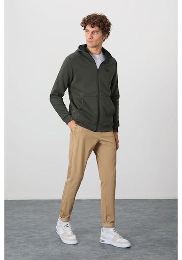 Tommy Life Hector Haki Şardonlu Erkek Sweatshirt - 88139 Haki