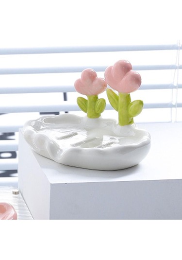 Yaratıcı Sevimli Çiçek Pp Sabun Kutusu Ev Sabunu Tahliye Yıkama Tutucu Banyo Ev İçin Diğer