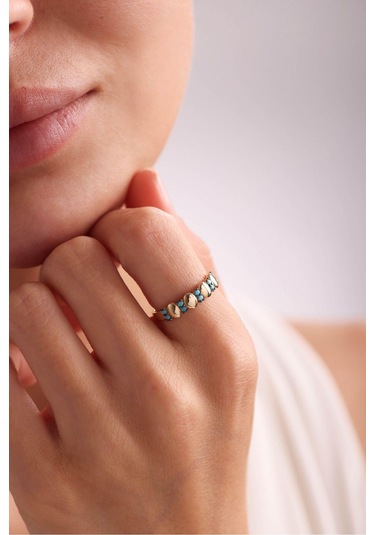 Gianfranco Mavi Taşlı Antique Yüzük