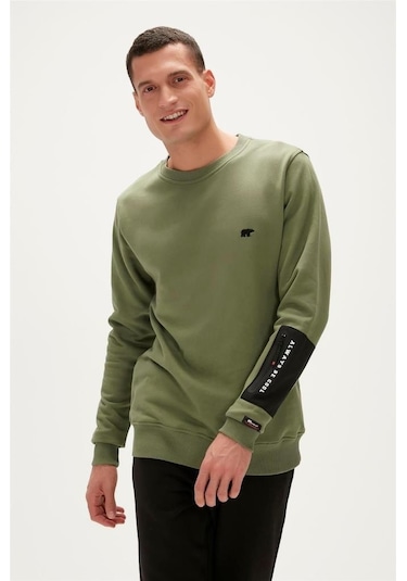 Bad Bear Be Cool Crewneck Erkek Sweatshirt Yeşil S-xxl 001