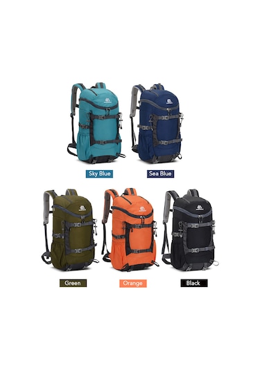 Jeehugo Güncel Mavi 30l Oxford Kumaş Dağcı Çantası - Çok Fonksiyonlu Outdoor Spor Sirt Çantası Mavi