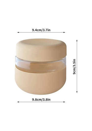 Willowhaven Siyah 16oz Borosilikat Cam Yemek Kabı Kapaklı Hava Geçirmez Mikrodalga Fırın Dayanıklı Siyah