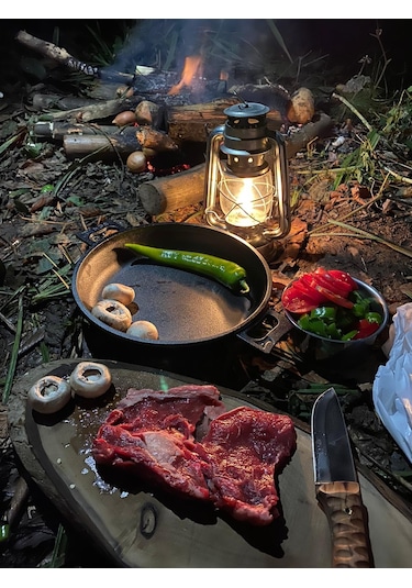 Tleps Kaplamasız Gerçek Demir Döküm Tava 26 CM