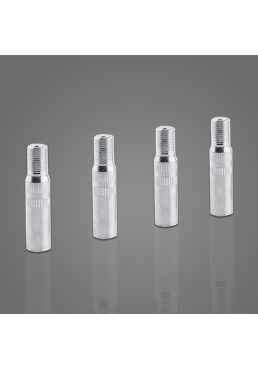 Tenfowee Lastik Valfi Uzatma Kapağı, Metal Chrome, Basınç Kontrolü Kolay, 4 Adet Paket